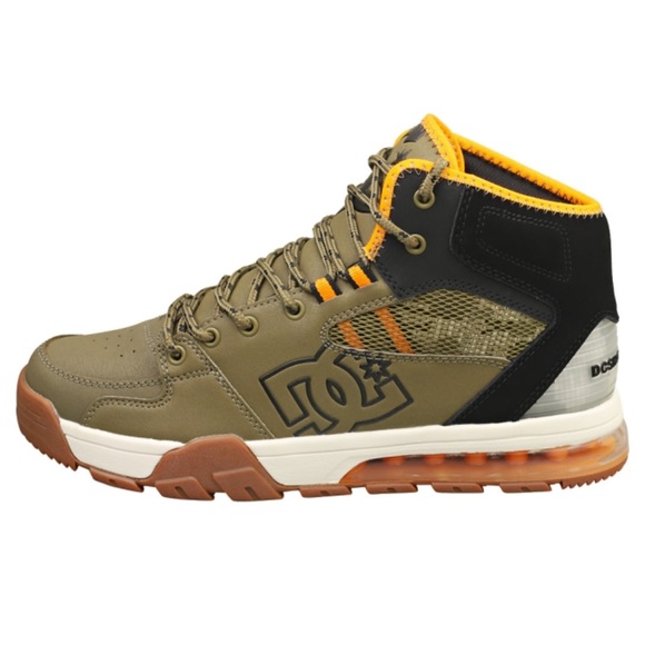 DC Shoes VERSATILE HI WR Men Skate Trainers in Olive Black New Sz 10.5 - Picture 1 of 10